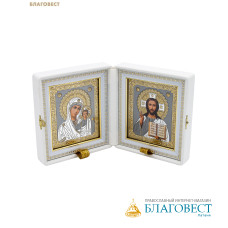 Складень венчальный 14х15,5см, экокожа