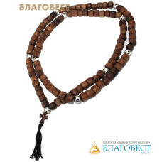 Четки из самшита (100 зерен) с крестом