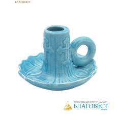 Подсвечник Кувшинка, керамика, диаметр отверстия 20мм