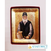 Икона Св.преп. Паисия Святогорца, ковчег,  10 * 13 см. Святая Гора Афон