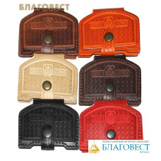 Триптих дорожный (натуральная кожа). Цвет черный