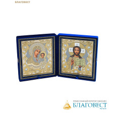 Складень венчальный 19х22см, парча