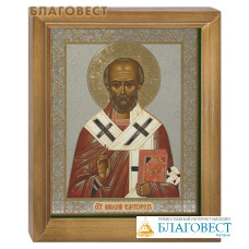 Икона Святитель Николай Чудотворец (деревянная рамка)