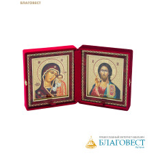 Складень венчальный 14х15,5см, парча