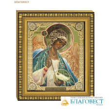 Икона Ангел Хранитель 12,5х14,5см, полиграфия, рамка