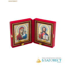 Складень венчальный 14х15,5см, жаккард